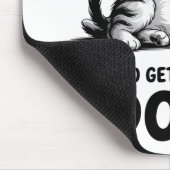 Tapis De Souris "All Day Doing Nothing" Funny Lazy Cat (Coin)