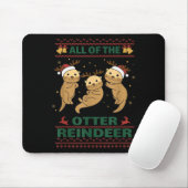 Tapis De Souris All Of The Otter Reindeer Sweet Christmas Otters (Avec souris)