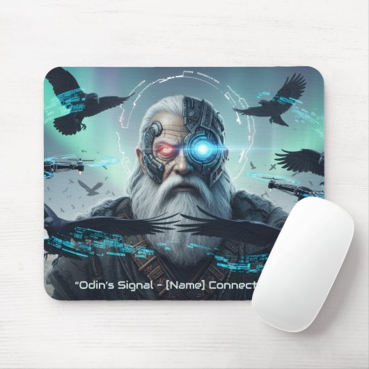 Tapis De Souris All-Seeing in the Cyber Desert (Avec souris)