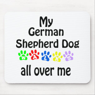 Tapis De Souris Allemand Berger Chien Marche Design