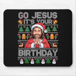 Tapis De Souris Allez Jésus C'est Ton Anniversaire Joyeux Noël Gar