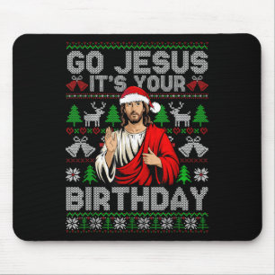 Tapis De Souris Allez Jésus C'Est Ton Anniversaire Vilain Sweat De