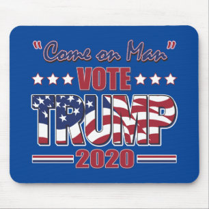 Tapis De Souris Allez l'homme - Trump 2020