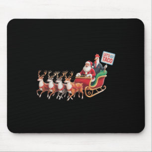 Tapis De Souris Allez Taco - Drôle Sleigh Ride avec le Père Noël