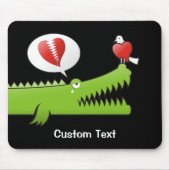 Tapis de souris Alligator amoureux (Devant)