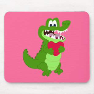 Tapis De Souris Alligator dans l'amour