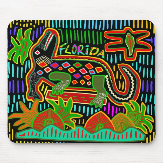 Tapis De Souris Alligator de Floride - Critters d'ouragan (Devant)