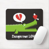 Tapis De Souris Alligator en amour (Avec souris)
