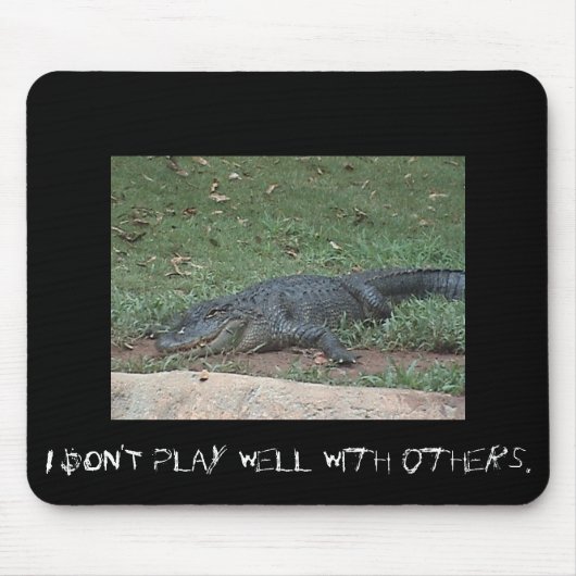 Tapis De Souris Alligator Mousepad (Devant)