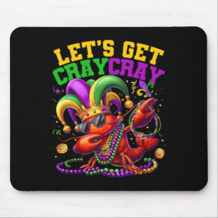 Tapis De Souris Allons chercher Cray Dabbing Crawfish Mardi Gras H