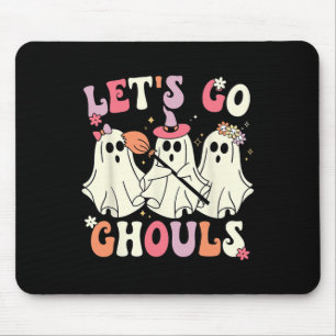 Tapis De Souris Allons Gouls Halloween Ghost Costume Retro Groo