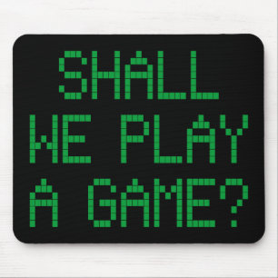 Tapis De Souris Allons-Nous Jouer À Un Jeu ?