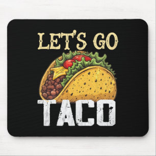 Tapis De Souris Allons-y Taco Rétro Vintage Allons-y Taco 4