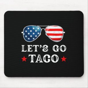 Tapis De Souris Allons-y Taco Trump Abandonne Toujours Rétro Sung