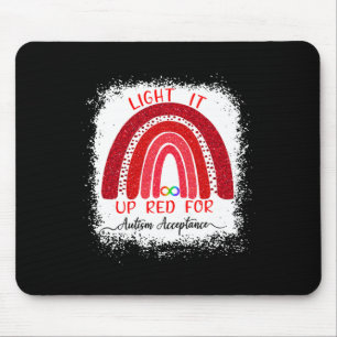 Tapis De Souris Allumez-Le Rouge Pour L'Acceptation De Sensibilisa
