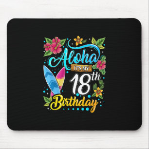 Tapis De Souris Aloha C'est Mon 18e Anniversaire Surf Hawaii Plage