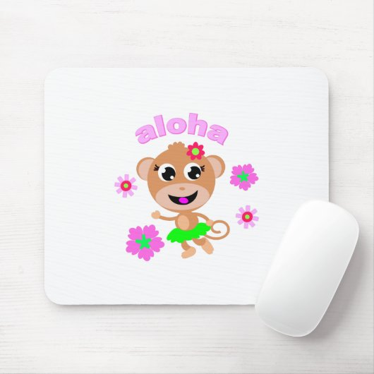 Tapis De Souris aloha écran de singe (Avec souris)