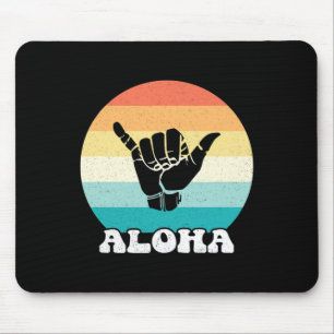Tapis De Souris Aloha Hawaii îles hawaïennes Signe de la main Shak