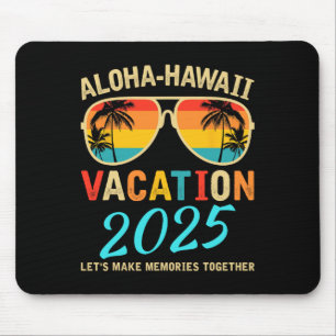 Tapis De Souris Aloha Hawaii Voyage en famille 2025 Faire des souv