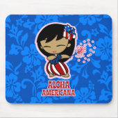 Tapis De Souris Aloha Honeys Firecracker Hula Girl Mousepads (Devant)