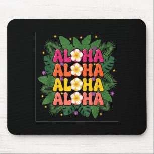 Tapis De Souris Aloha Tropical Îles Hawaïennes Été