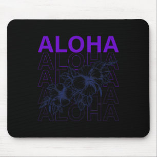 Tapis De Souris Aloha vacances à Hawaii surf plage tropicale hibis