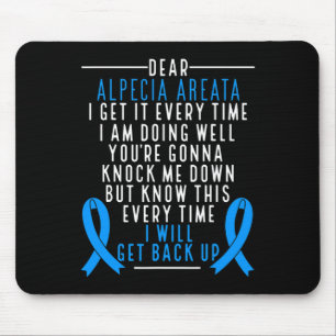 Tapis De Souris Alopecia Areata Awareness Je reviendrai Cheveux