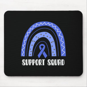 Tapis De Souris Alopecia Areata Awareness Rainbow Ribbon Support S