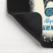 Tapis De Souris Alopecia Areata Sensibilisation Messy bun Perte de (Coin)