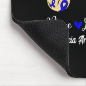 Tapis De Souris Alopecia Areata Sensibilisation Paix Aimer Hope Bl (Coin)