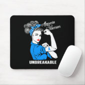 Tapis De Souris Alopecia Guerrier Indestructible Alopécie Sensibil (Avec souris)