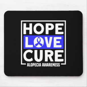 Tapis De Souris Alopecia Hope Love Guérison Alopecia Areata