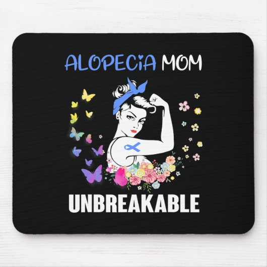 Tapis De Souris Alopecia Mom UNBREAKABLE Support Alopecia Awards (Devant)