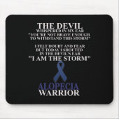 Tapis De Souris Alopecia Ruban Warrier Maladie Conscience (Devant)