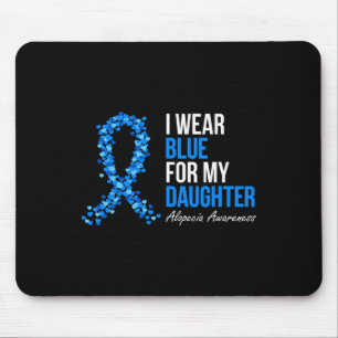 Tapis De Souris Alopecia Sensibilisation Je Porte Du Bleu Pour Ma