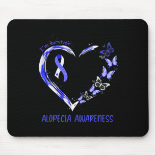 Tapis De Souris Alopecia Sensibilisation Je suis Survivor Heart Ri
