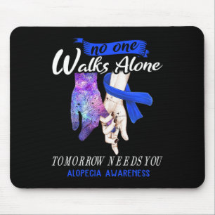 Tapis De Souris Alopecia Sensibilisation Personne ne marche seul d