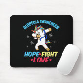 Tapis De Souris Alopecia Sensibilisation Perte de cheveux Guerrier (Avec souris)