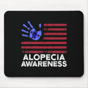 Tapis De Souris Alopecia Sensibilisation Perte de cheveux Guerrier
