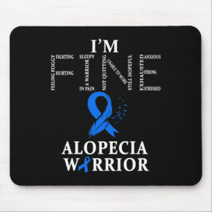 Tapis De Souris Alopecia Warrior Je vais bien