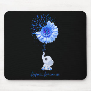 Tapis De Souris Alopécie Conscience Foi éléphant Survivor Fighter