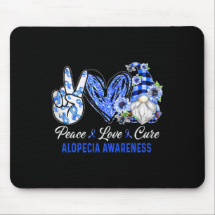 Tapis De Souris Alopécie Conscience Paix Amour Cure Gnome