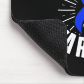 Tapis De Souris Alopécie Sensibilisation Perte de cheveux Guerrier (Coin)