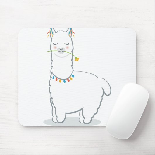 Tapis De Souris Alpaga mignon de lama (Avec souris)