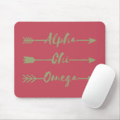 Tapis De Souris Alpha Chi Omega | Flèches (Avec souris)