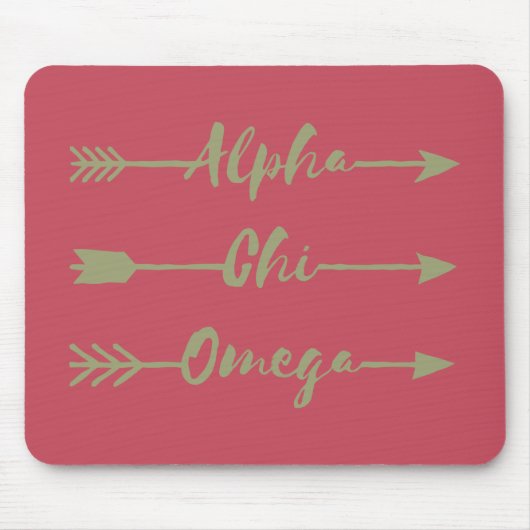Tapis De Souris Alpha Chi Omega | Flèches (Devant)