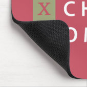 Tapis De Souris Alpha Chi Omega | Logo Empilé (Coin)