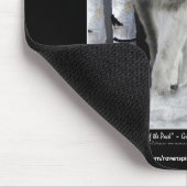 Tapis De Souris ALPHA GRAY WOLF Soutien à la faune Mousepad (Coin)