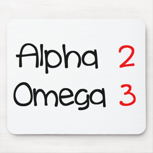 Tapis De Souris alpha omega (Devant)