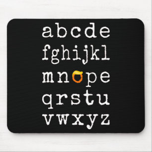 Tapis De Souris Alphabet anti-Trump - Nope V